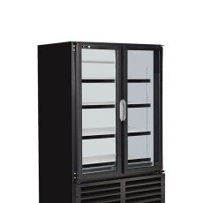 QBD CD14 Double Door Upright Pop Juice Fridge Cooler 14 CuFt