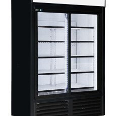*QBD CD45 Sliding 2 Door Upright Pop Juice Fridge Cooler 40 CuFt