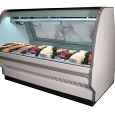 96" W Howard McCray Fish and Poultry Service Case 40"D x 53"H x 8'