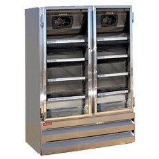 Howard McCray Freezer Reach In Commercial 2 Door Glass Merchandiser SS 42 CuFt