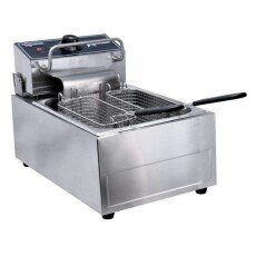 Commercial Countertop 110V Electric Two Basket Deep Fryer 13LBS Capacity 34867