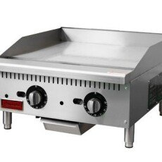 24" Griddle 24" Thermostat Control Stainless Steel Commercial Countertop 47371