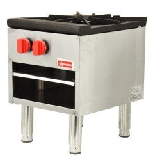 Omcan Stock Pot Stove Range Single Burner Stainless Steel Commercial Countertop 37525