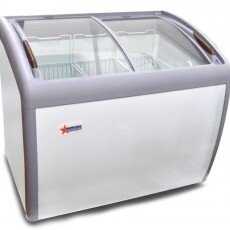 Curved Glass Top 39" Wide Omcan Novelty Freezer 31456
