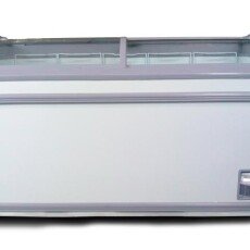 Curved Glass Top 58" Wide Omcan Novelty Freezer 31457