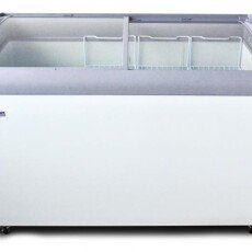 Curved Glass Top 50" Wide Omcan Novelty Freezer 27941
