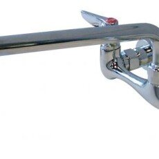 Compartment Sink 8" on Center Faucet Taps with 12" Spout for 18x18 sink up to 3 sinks 23516