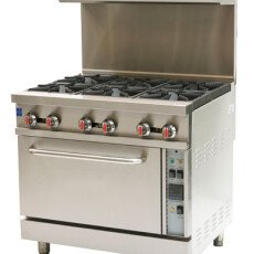 36" Wide Natural Gas Commercial Range with 6 Burners and Convection Oven 47449