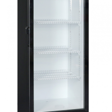 Omcan Single Glass Door Black Refrigerator 10.1 CuFt 285 L Capacity 47460