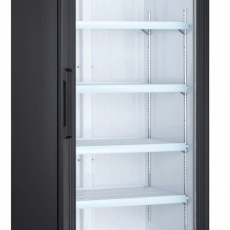 14 CuFt Omcan Single Swing Glass Door 26" Black Refrigerator 51035