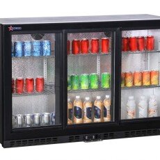 54" Back Bar Beverage Cooler with 3 Sliding Glass Doors and 320 L / 11.3 cu.ft. capacity – 110 V, 186 W 48579