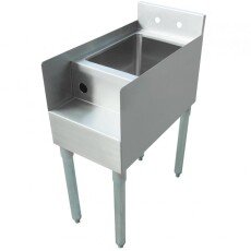 Omcan Stainless Steel Blender Station with Galvanized Leg and Plastic Bullet Foot 43473