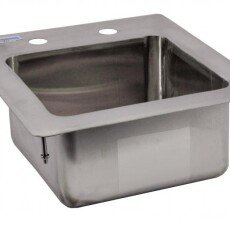 Omcan Stainless Steel Single Drop in Sink with Flat Top 9″ x 9″ x 5″ 39778