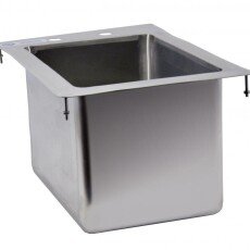 Omcan Stainless Steel Single Drop in Sink with Flat Top 10″ x 14″ x 10″ 39780