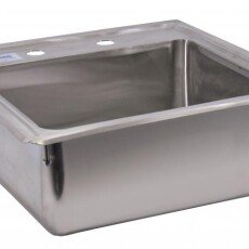 Omcan Stainless Steel Single Drop in Sink with Self-Rimmed Edge 12.5″ x 10.25″ x 5.5″ 39784