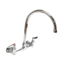 Gooseneck 8-1/2" Faucet Wall Mount 8" on Center for Tub Sink 22289