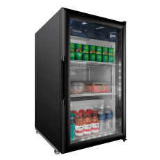 21 1/4" W Refrigerated 1 Glass Door Countertop 3 Shelves Cooler Imbera VR06-HC