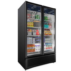 23.81 CuFt Glass 2 Door 10 Shelves Cooler Imbera VRD-37-HC
