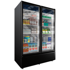 41.6 CuFt Glass 2 Door 10 Shelves Cooler Imbera VRD-43-HC