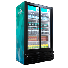 Glass Sliding 2 Door 10 Shelves Cooler Imbera VRD-37SD
