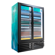 Glass Sliding 2 Door 10 Shelves Cooler Imbera VRD-43SD