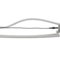 Z Component Hardware Intelli-Flo EZ Electronic Deck Mount Faucet 6-1/2" Gooseneck Spout AC Powered with Thermostatic Mixing Valve and 0.5 gpm PCA Spray - KE19-4102-SC1