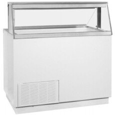 Global Refrigeration Straight Front Standard 8 Can Ice Cream Dipping Cabinet - KDC47