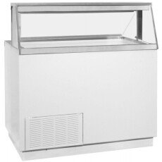 Global Refrigeration Straight Front Standard 12 Can Ice Cream Dipping Cabinet - KDC67