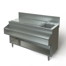 Cocktail Mix Unit, with sink, 48" x24" Tarrison TA-CMU48SCR