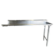 Used 72" Right Side Stainless Steel Dishwasher Work Table CL