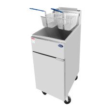 50 LB Capacity Deep Fryer NG or LP Gas Commercial Heavy Duty Atosa ATFS-50