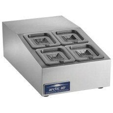 15" 4 Pan Compact Countertop Prep Table Cooler Arctic Air ACP4SQ