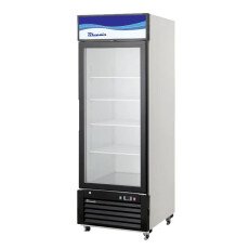 24" Glass Door Merchandiser Refrigerator Blue Air 14 CuFt BKGM14-HC