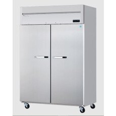 49 CuFt Top Mount 2 Door Solid SS Reach-In Refrigerator Blue Air BSR49T-HC