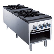 2 Burner Pot Stove NG/LP Gas Blue Lava BLSP2