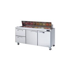 Blue Air 72" Sandwich Prep Table Left Drawers BLPT72-D2L-HC