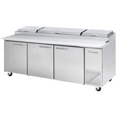 93" Pizza Prep Table 3 Doors Blue Air BAPP93-HC