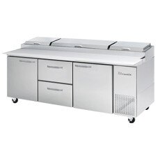 93" Pizza Prep Table L&R 4 Drawer 1 Door Blue Air BAPP93-D2M-HC