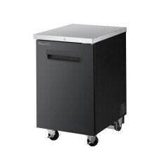 23" Back Bar Solid 1 Door Locking Cooler Blue Air BBB23-1B-HC