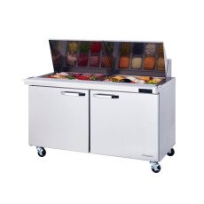 60" Mega Top Sandwich Prep Table 2 Doors Blue Air BLMT60-HC