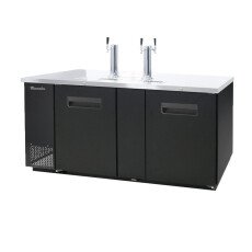 69" Keg Cooler 3 Taps 2 Doors Blue Air BDD69-3B-HC