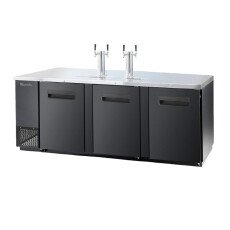 90" Keg Cooler 4 Taps 3 Doors Blue Air BDD90-4B-HC
