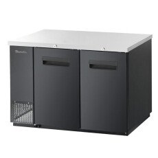 59" Back Bar Solid 2 Door Locking Cooler Blue Air BBB59-2B-HC