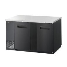 69" Back Bar Solid 2 Door Locking Cooler Blue Air BBB69-3B-HC