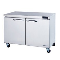 48" Undercounter 2 Door Solid SS Freezer Blue Air BLUF48-HC