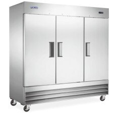 Omcan Aurora 81″ Reach-in Refrigerator Cooler Solid SS 3 Doors 72 cu.ft. (2040 L) 120V 3/4hp - 59028
