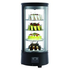 18″ Countertop Cylindrical Refrigerated Showcase with 2.54 cu.ft/72 L capacity Omcan 39552