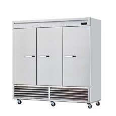 3 Solid door Bottom Mount Reach-In Refrigerator Blue Air BSR72-HC