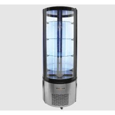 27″ Circular Floor Refrigerated Showcase Cooler 14.1 cu.ft Omcan 40440