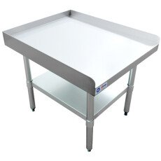 30″ x 24″ Stainless Steel Equipment Stand with Galvanized Undershelf and Legs 22057